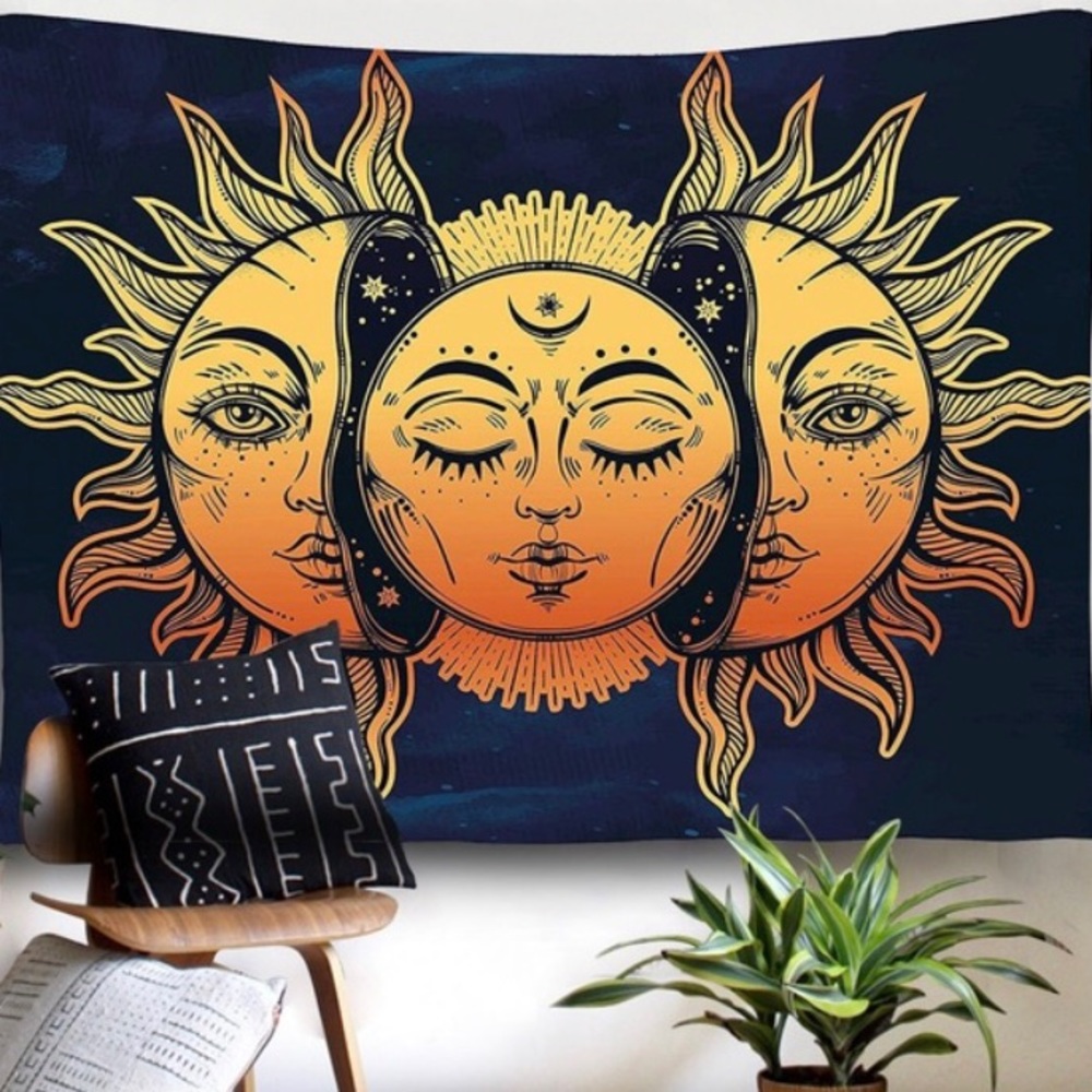 Sun and moon tapestry
